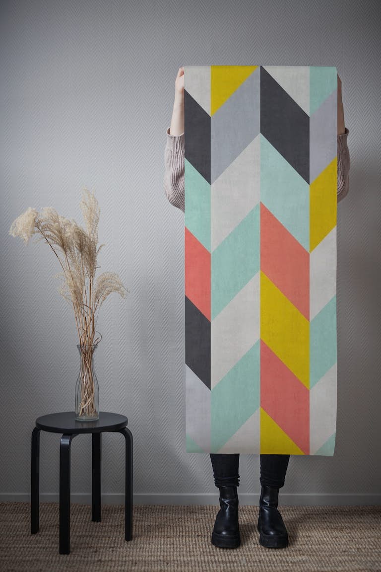 Colored Pattern III wallpaper roll