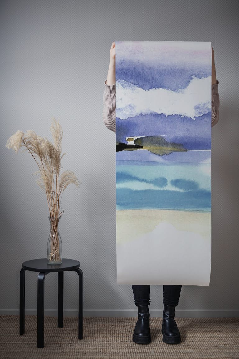 Stormy Beach papel pintado roll