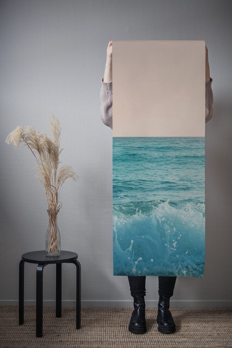 Pastel Ocean Waves Dream 1 behang roll