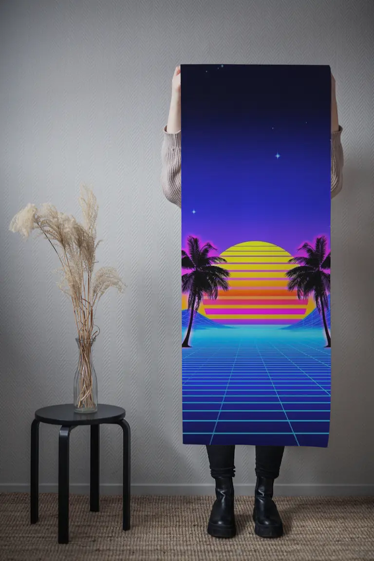 80s Retro Computer Art Wallpaper | Unmatched Vintage Wall Murals ...