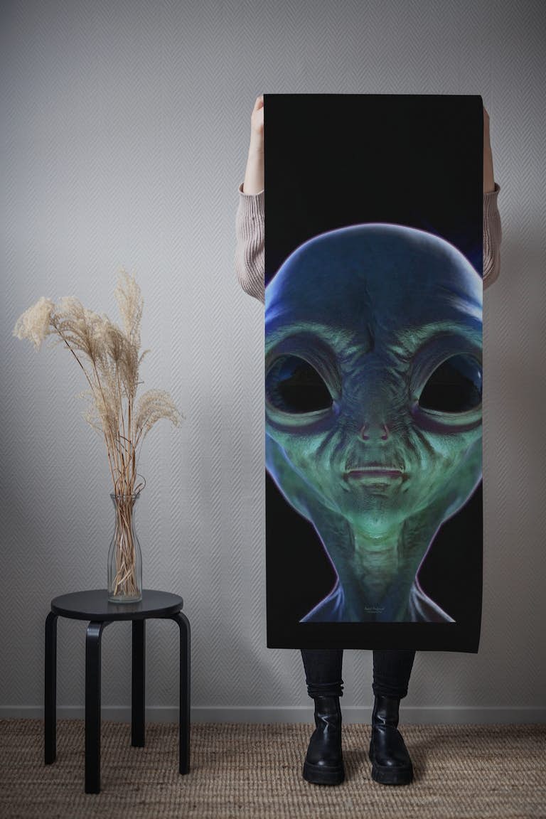 Alien Gray tapetit roll