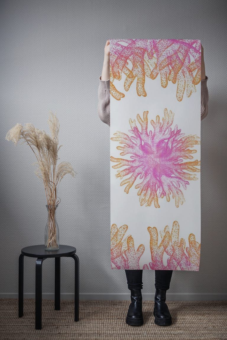 Pink Gold Coral Reef papiers peint roll