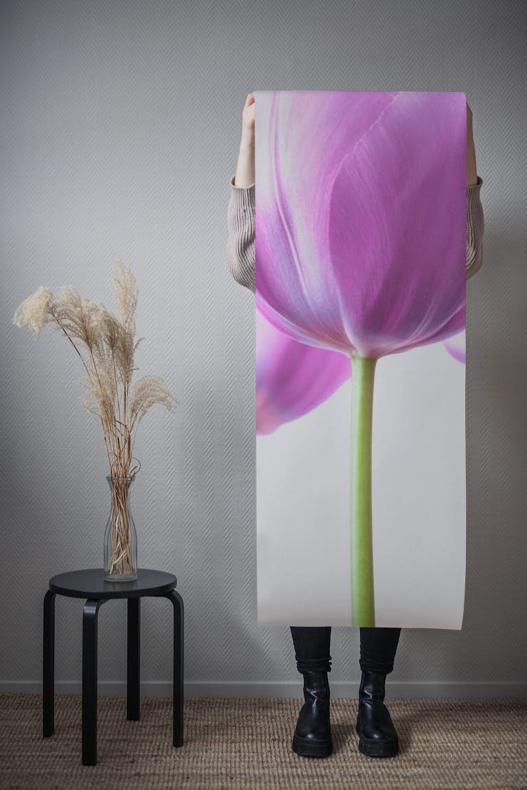 Purple Tulips behang roll
