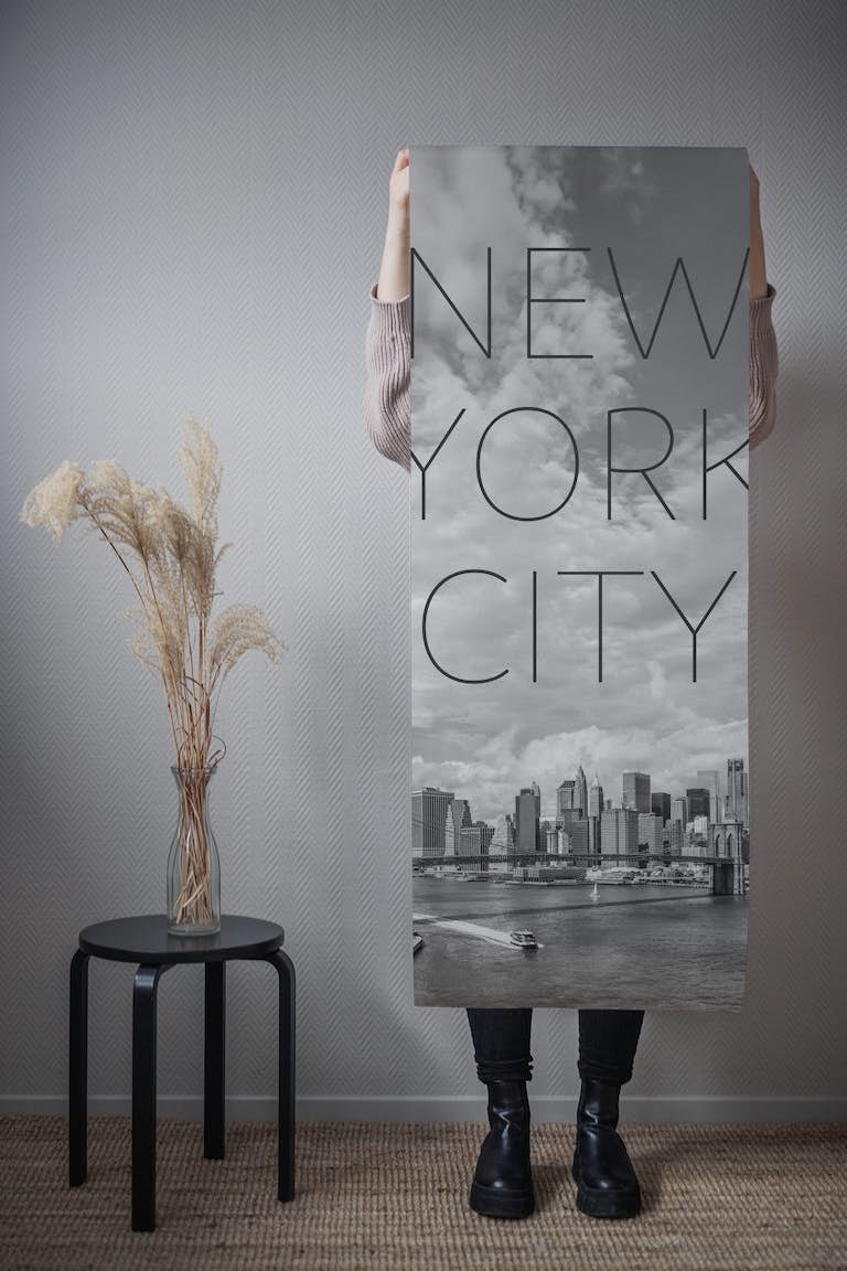 Manhattan and Brooklyn Bridge wallpaper roll