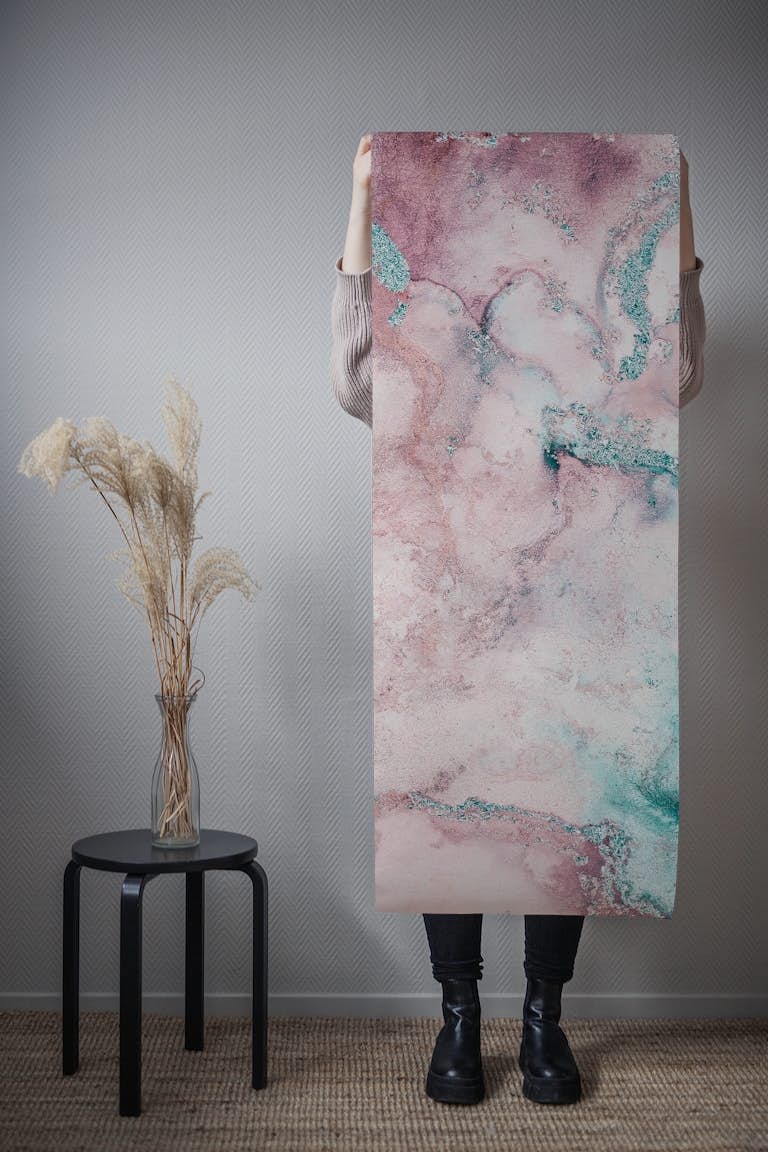 Alcohol Ink Art Pastel Marble wallpaper roll