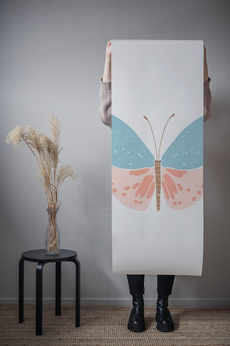 Happy Butterfly_illustration wallpaper roll