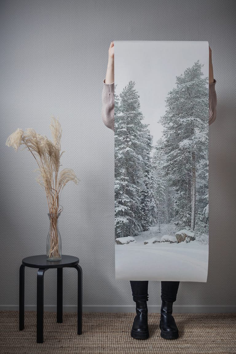 Winter nature Finland wallpaper roll