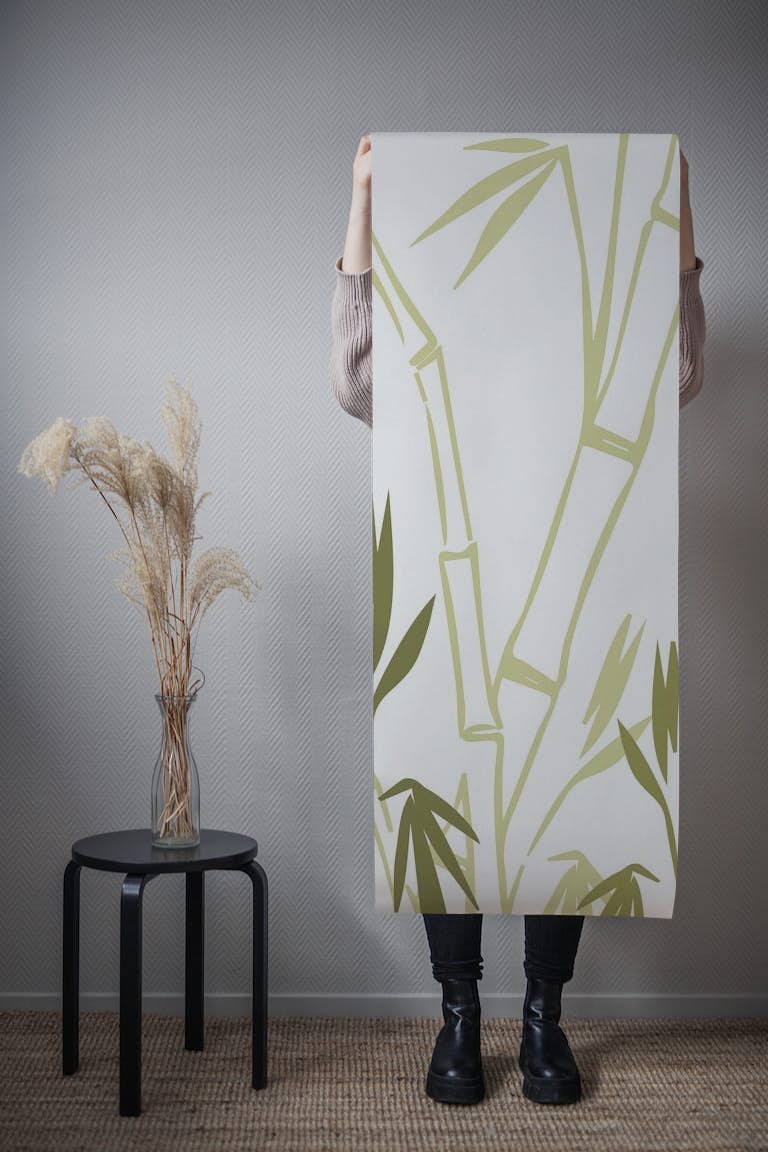 Bamboo Art behang roll