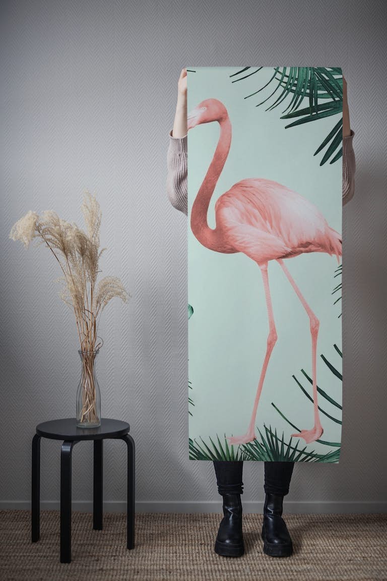 Flamingo in the Jungle 1 wallpaper roll