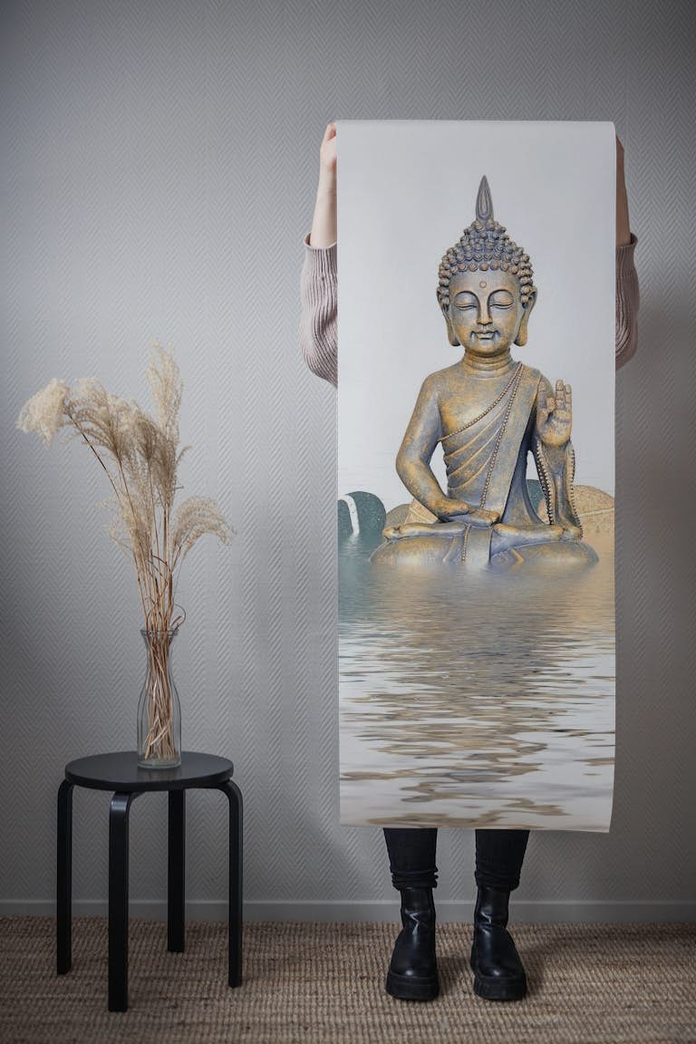 Zen Style Buddha behang roll