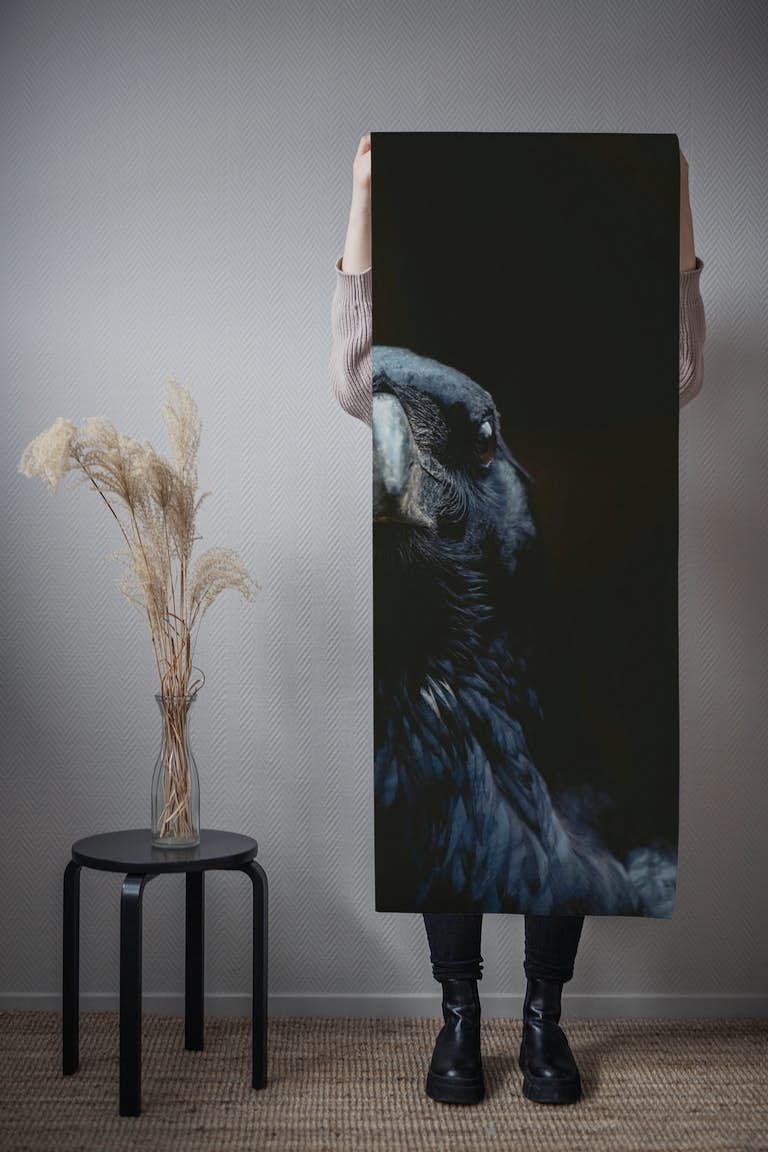 Bird Raven behang roll