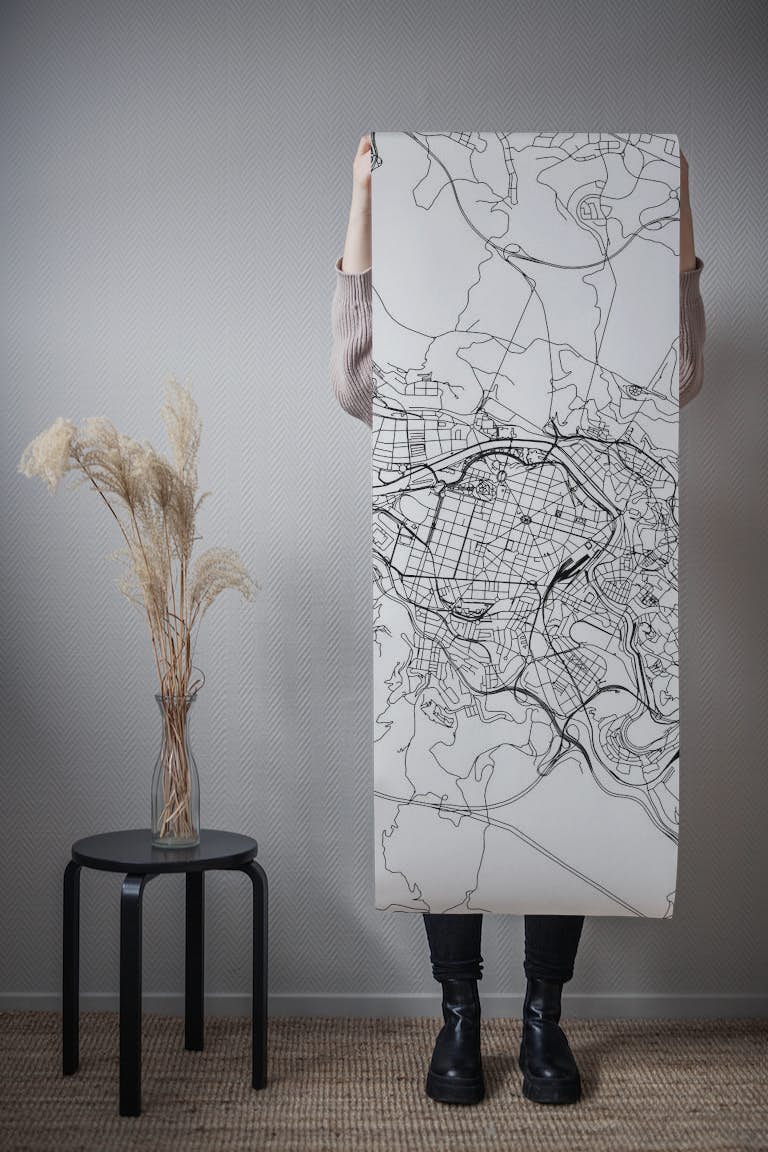 Bilbao Map papel pintado roll