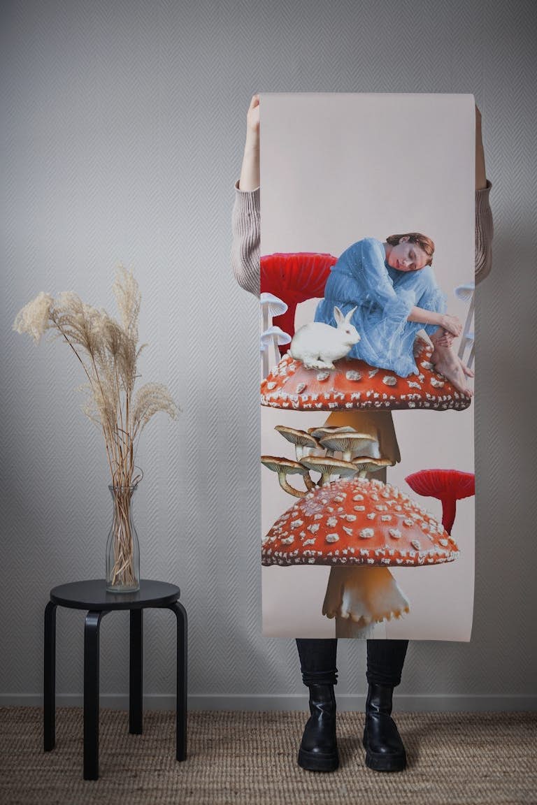 Mushroom Wonderland wallpaper roll