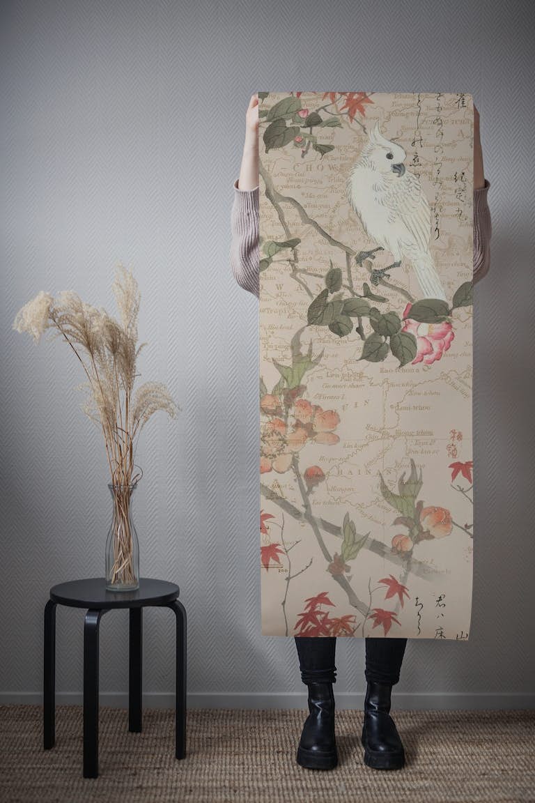 Chinoiserie Flower Cockatoo papiers peint roll