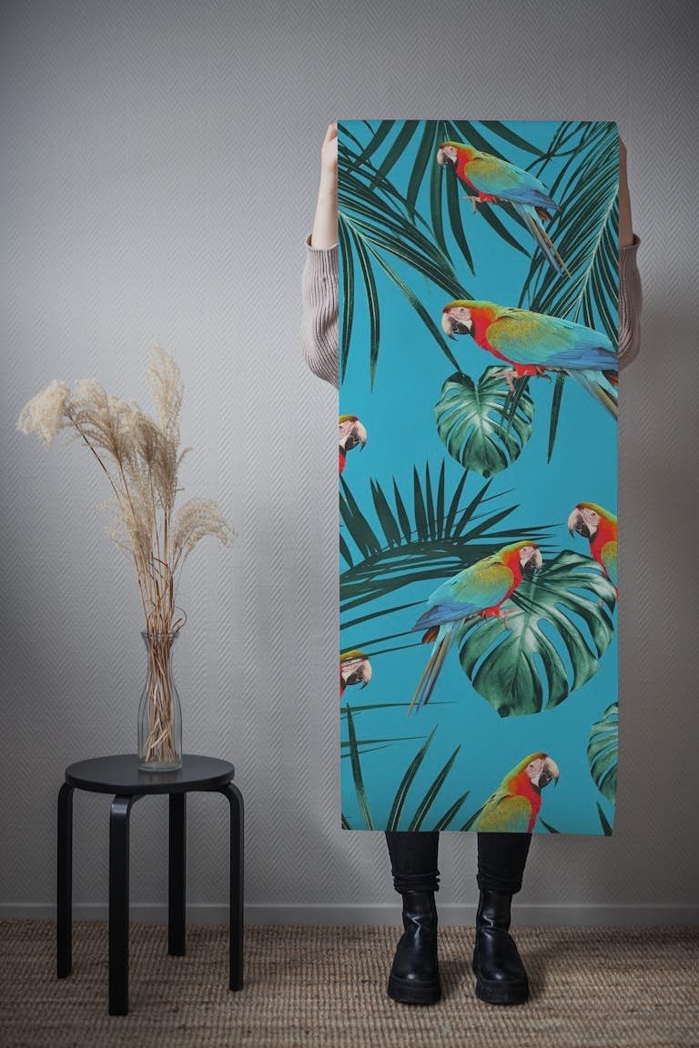 Parrots Tropical Jungle 1 wallpaper roll