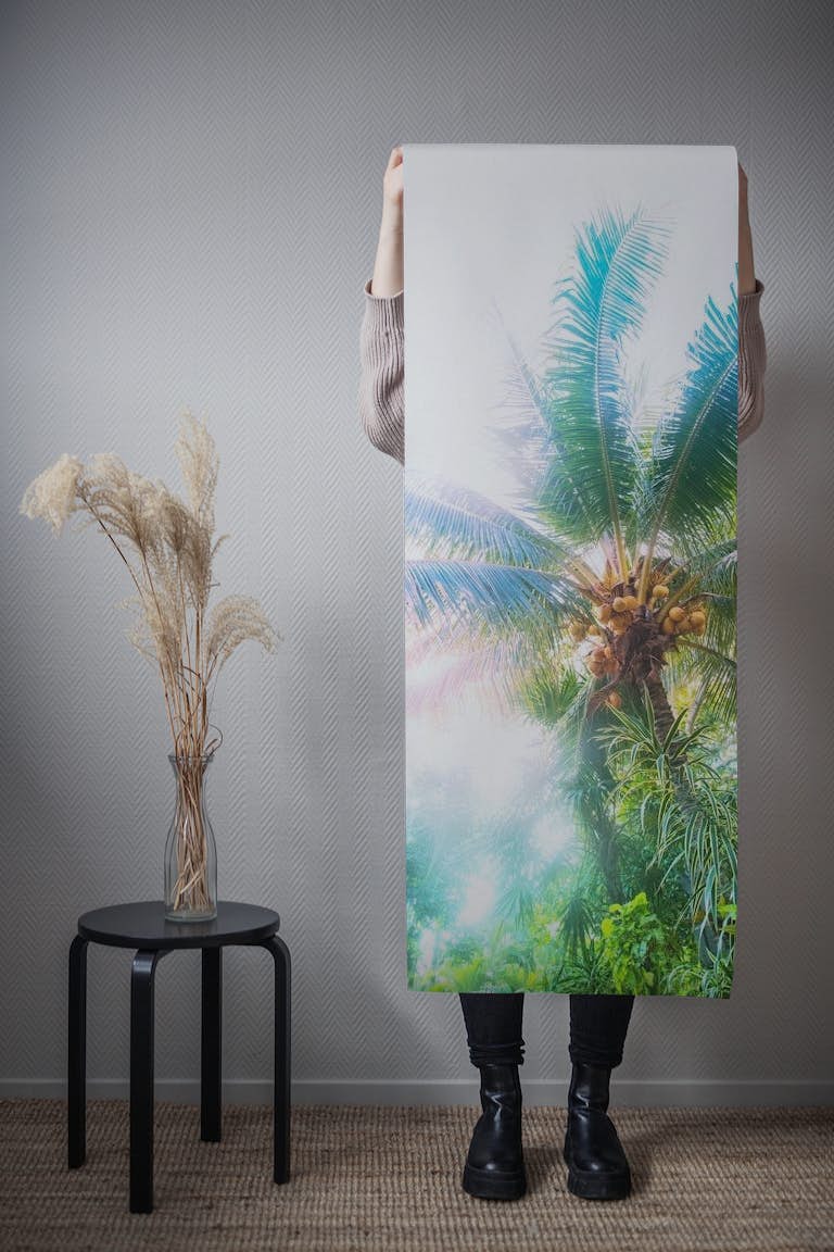 Mexican Palm Tree Vibes 1 behang roll