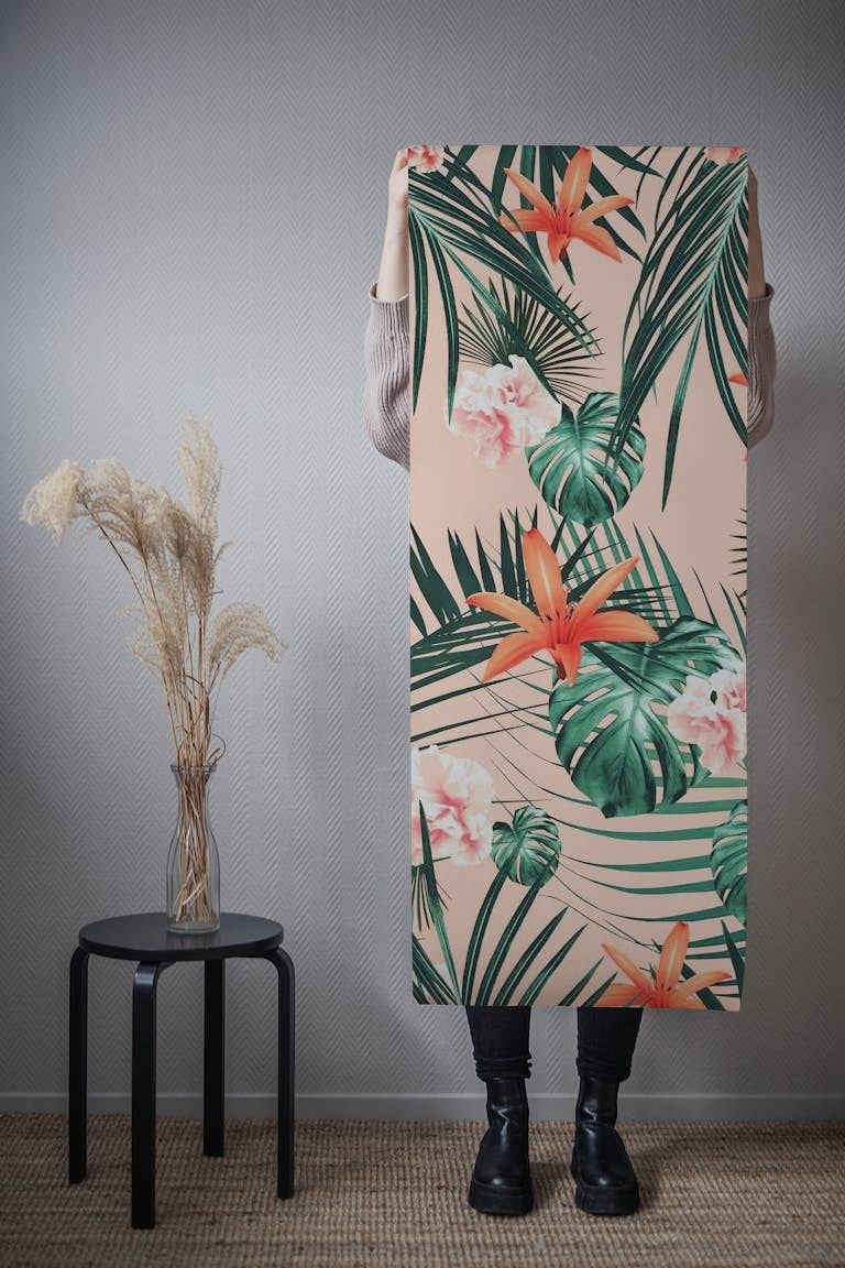 Tropical Flowers Paradise 1 behang roll