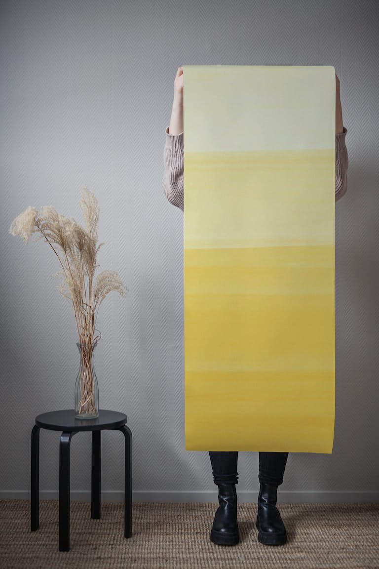 Touching Yellow Watercolor 1 behang roll