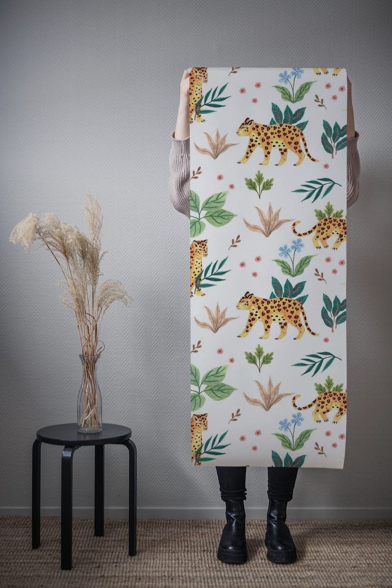 Leopards in Forest tapety roll