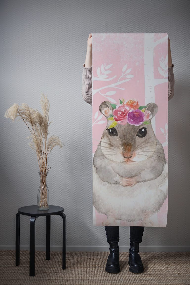Little Flower Hamster behang roll