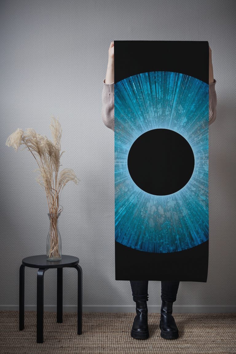 Blue Iris Abstract Universe wallpaper roll