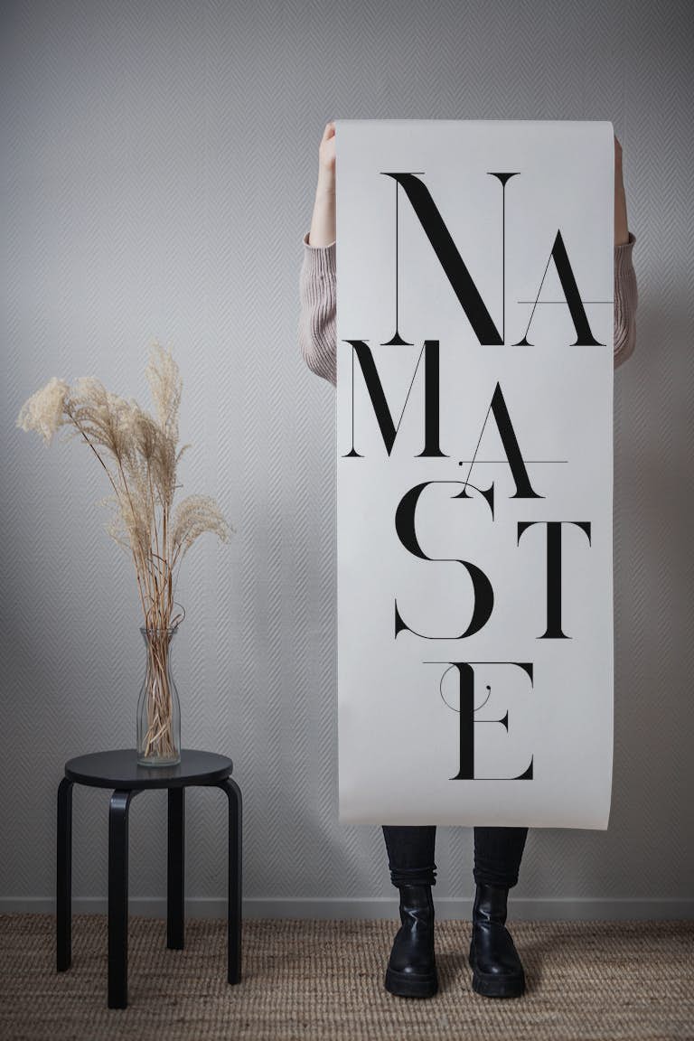 Namaste Typography tapet roll