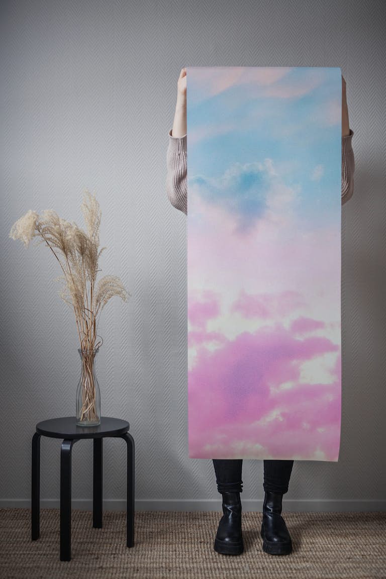 Unicorn Pastel Clouds 3 papel pintado roll