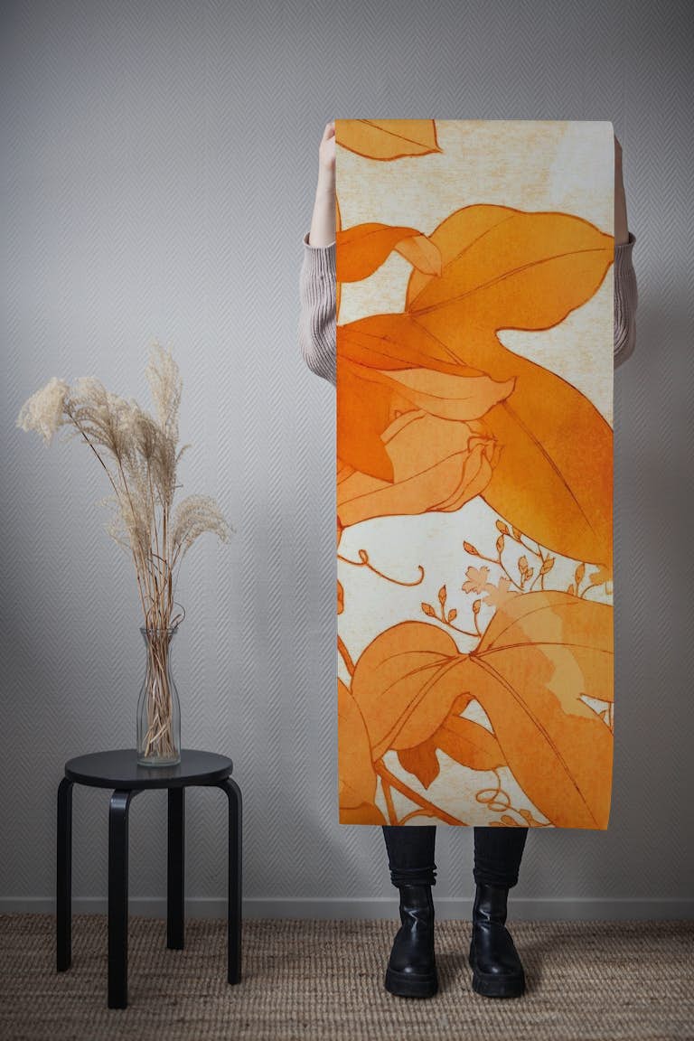 Scandinavian Autumn Floral papel pintado roll