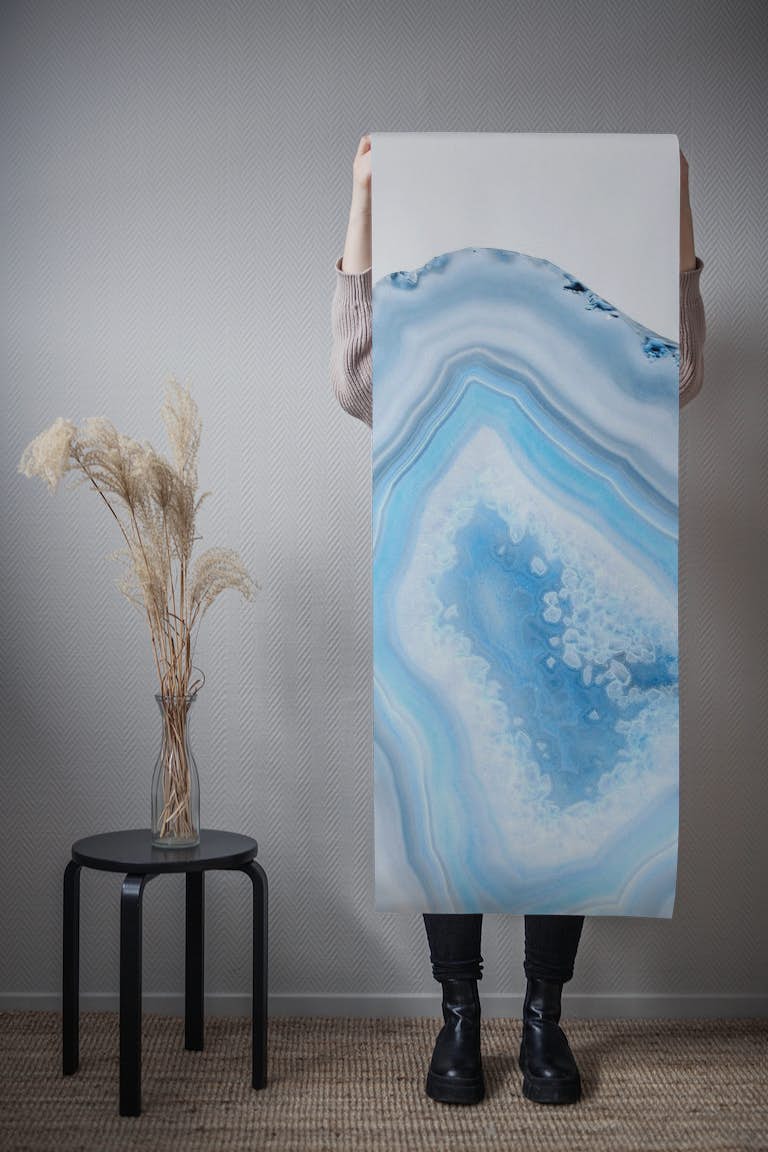 Soft Blue Agate Dream 1 wallpaper roll