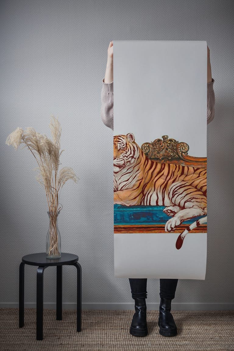 Tiger at Home wallpaper roll