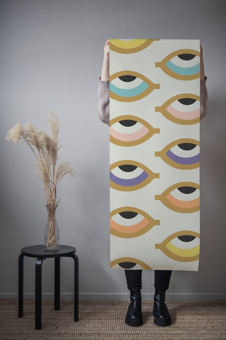 Turkish Eye Pattern wallpaper roll