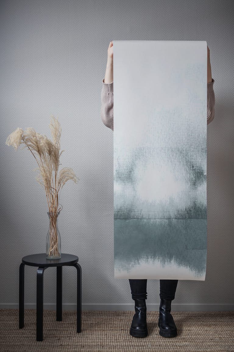 Gray Watercolor Horizon behang roll