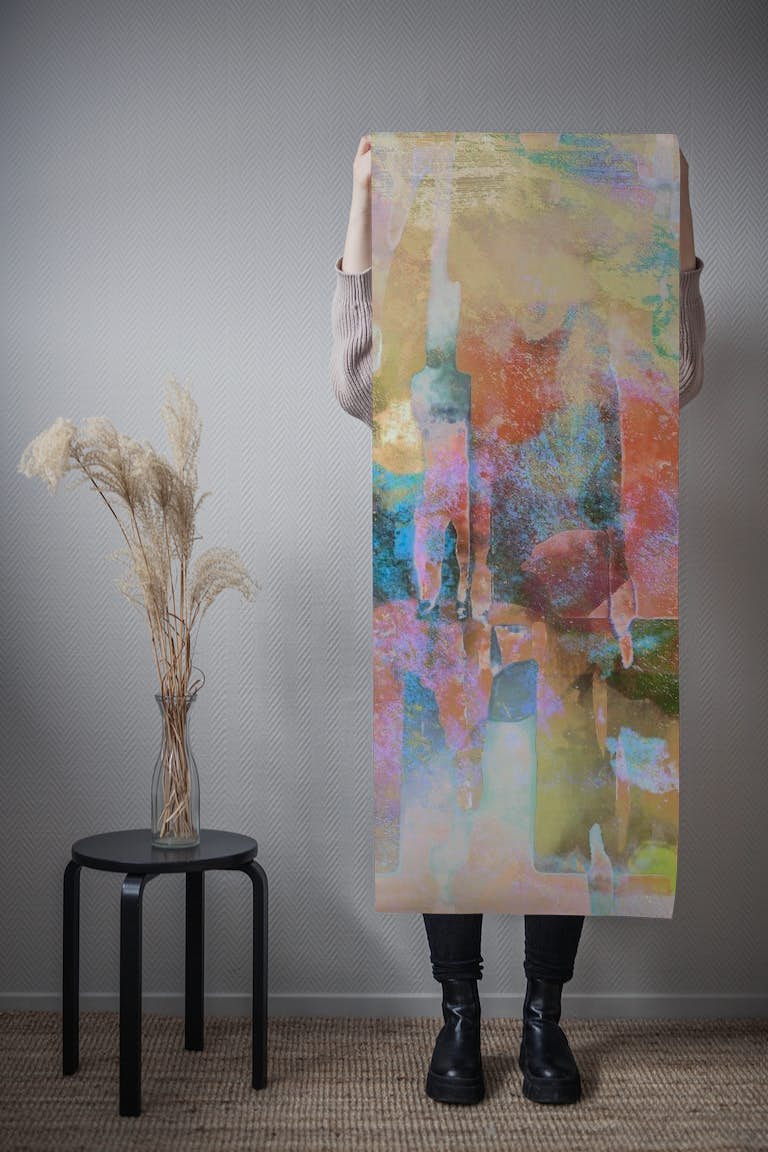 Pastel Vibes Abstract behang roll