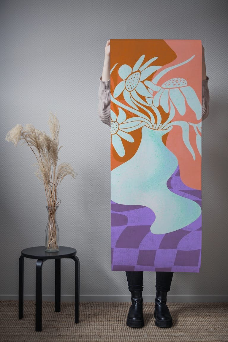 Ghost Vase II Square wallpaper roll