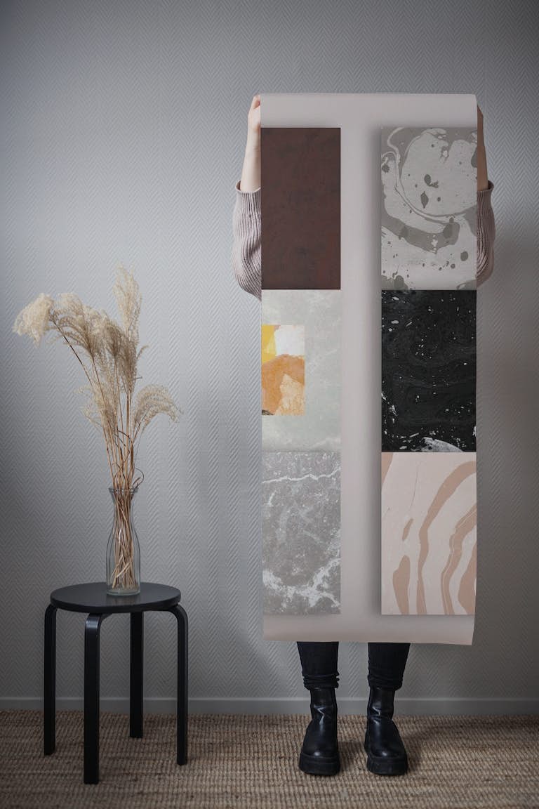 Contemporary modern wall papiers peint roll