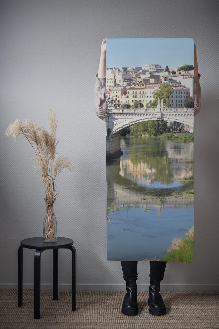 Tiber River Dream in Rome 1 wallpaper roll