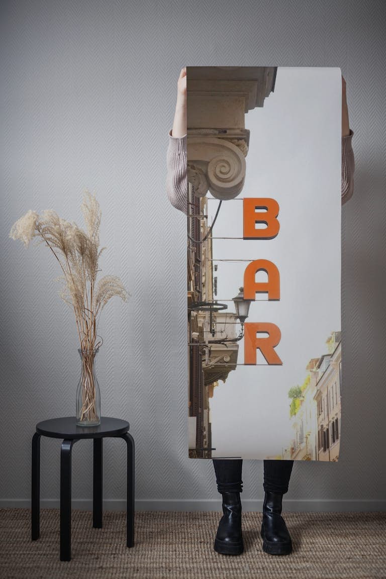 Bar Sign in Rome 1 ταπετσαρία roll