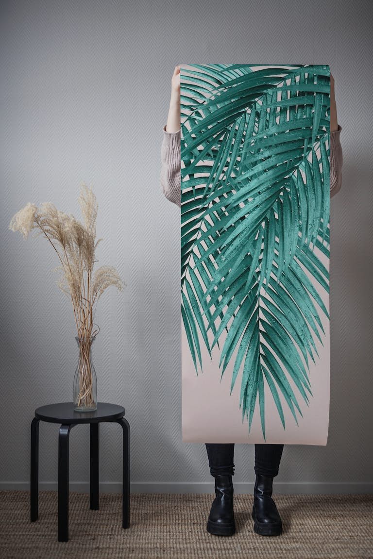 Palm Leaves Blush Vibes 1 wallpaper roll