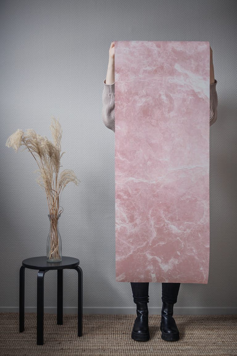 Enigmatic Blush Pink Marble 1 tapetit roll
