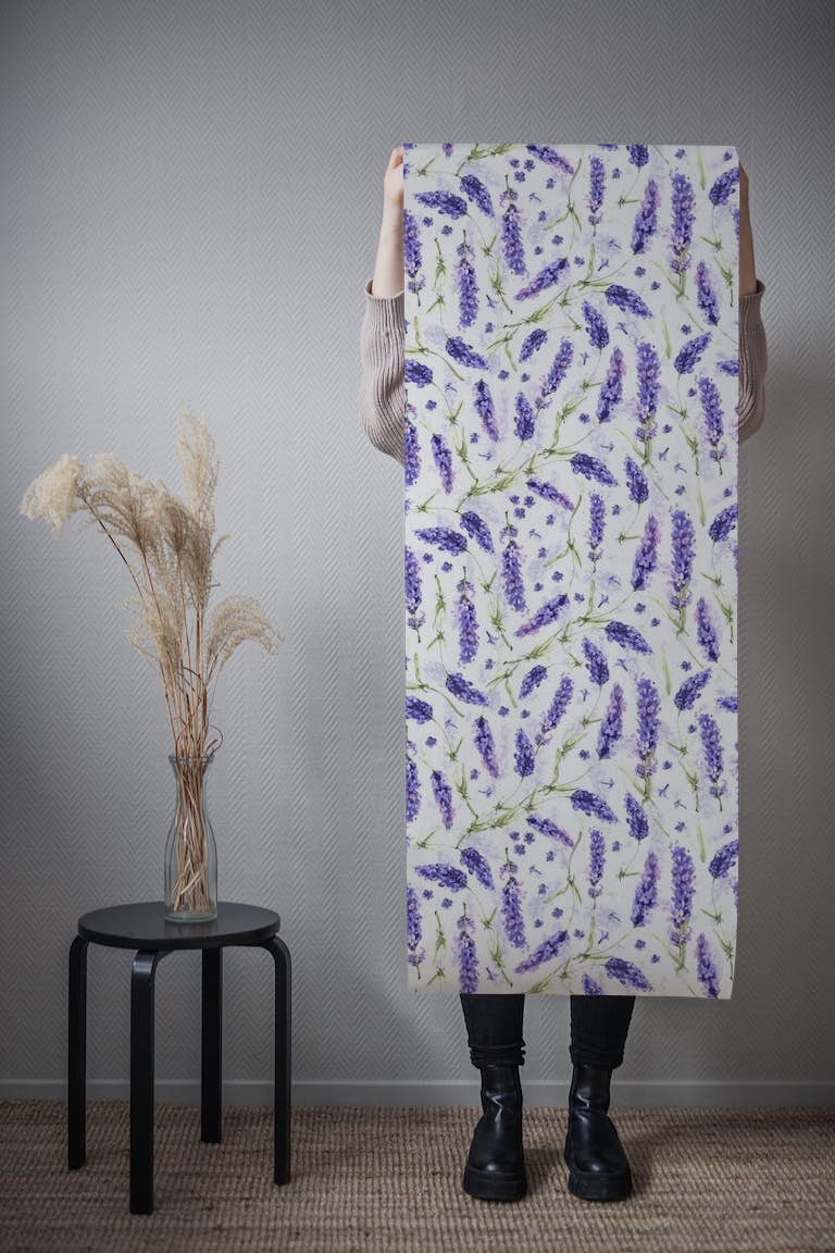 Provence Lavender Meadow papel de parede roll