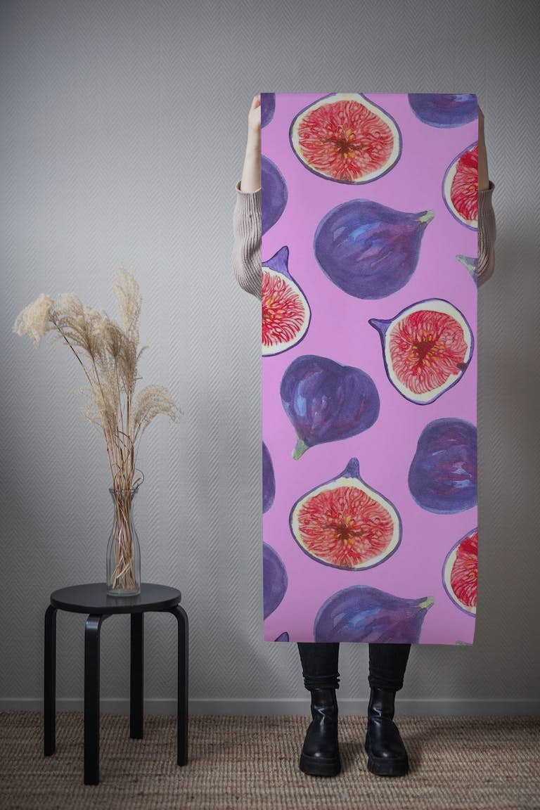 Figs and fig slices 2 wallpaper roll