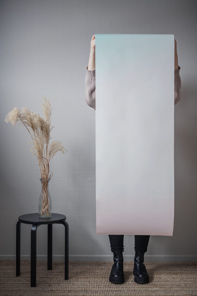 Soft gradient pastel tapet roll