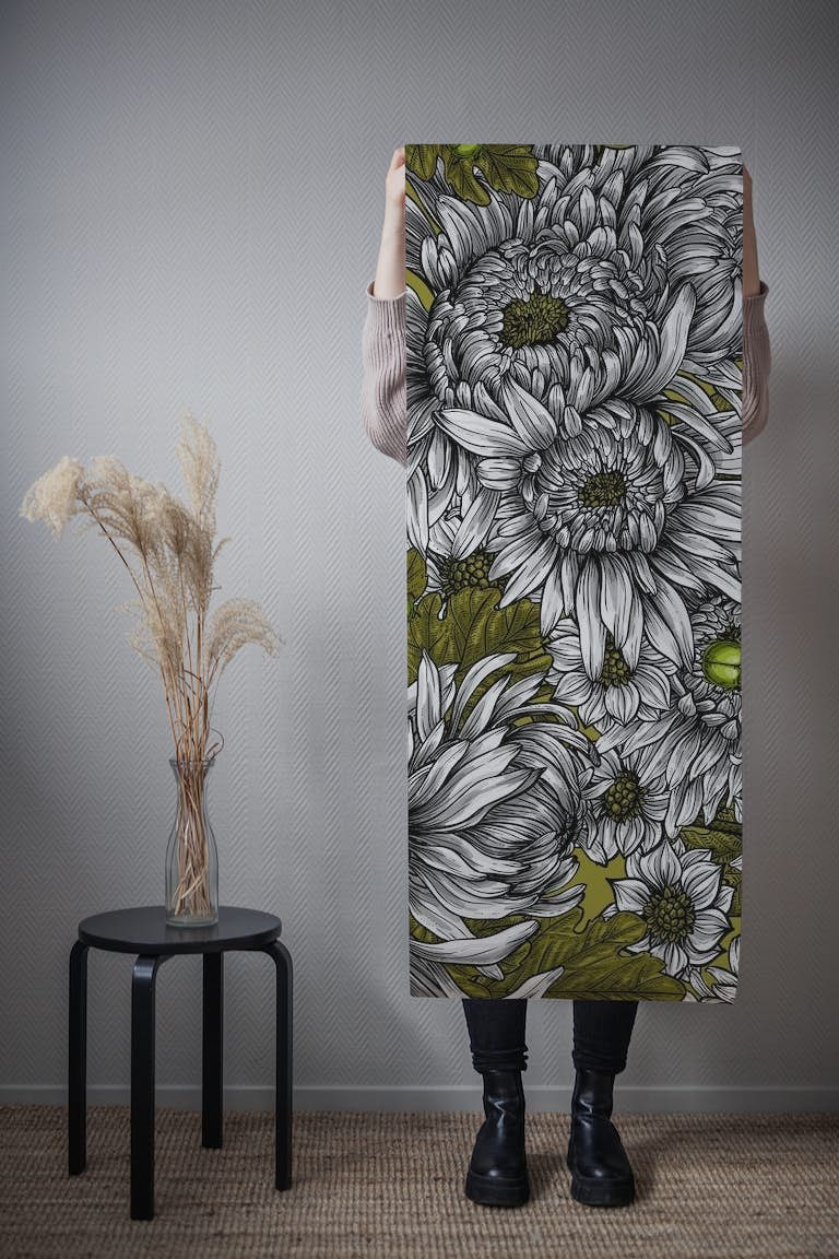 Chrysanthemum 4 wallpaper roll