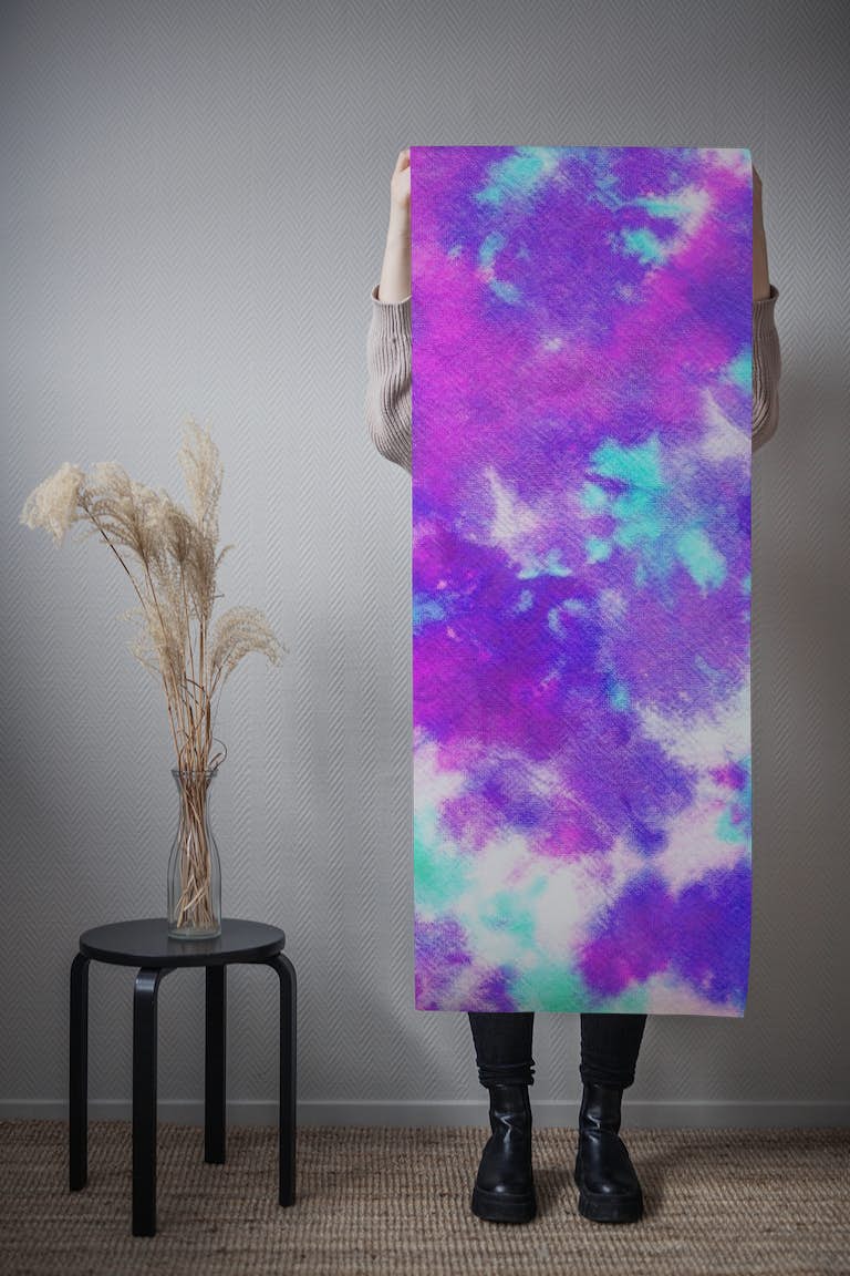 Tie dye purple papiers peint roll