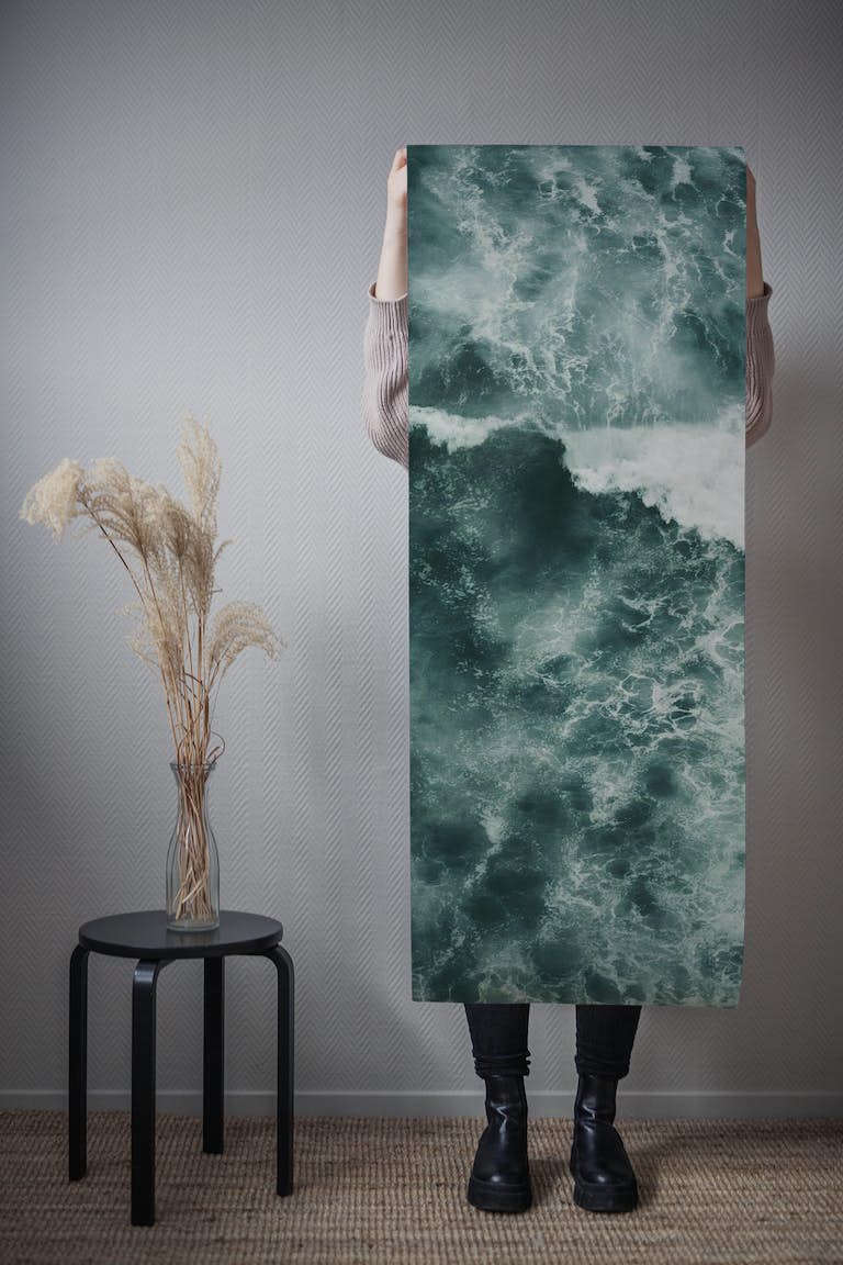 Aqua wallpaper roll