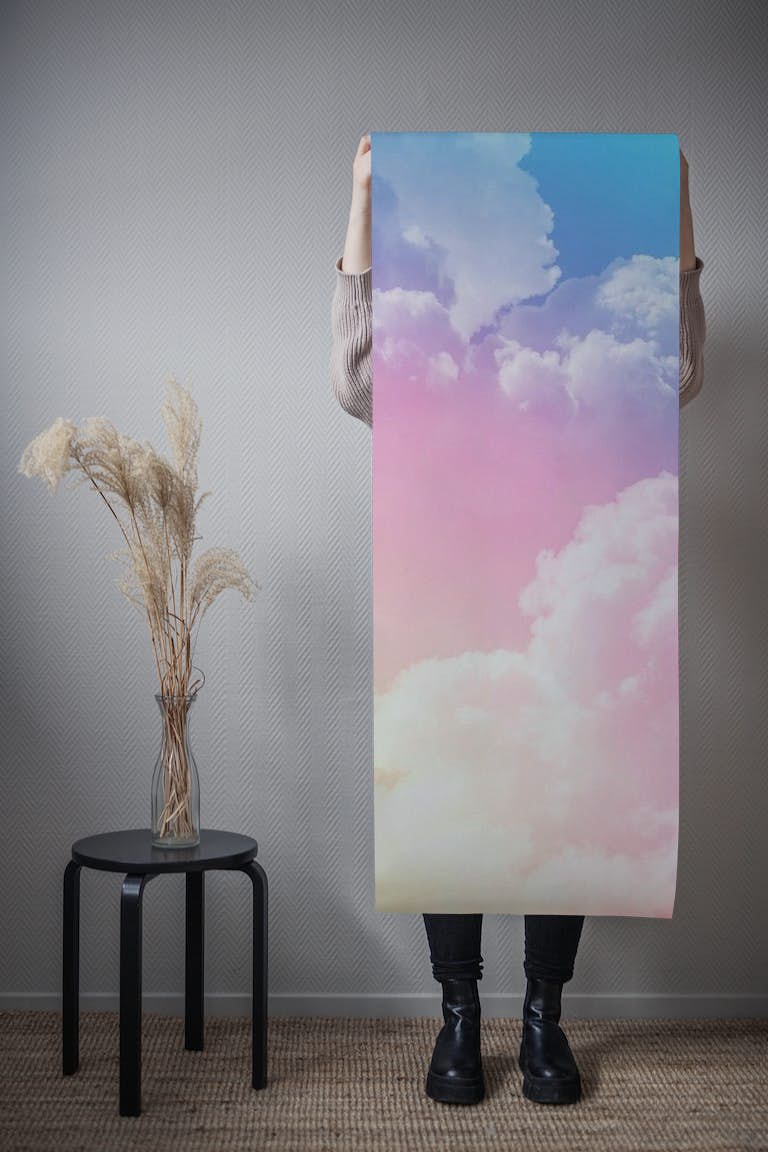 Pastel clouds V papel pintado roll