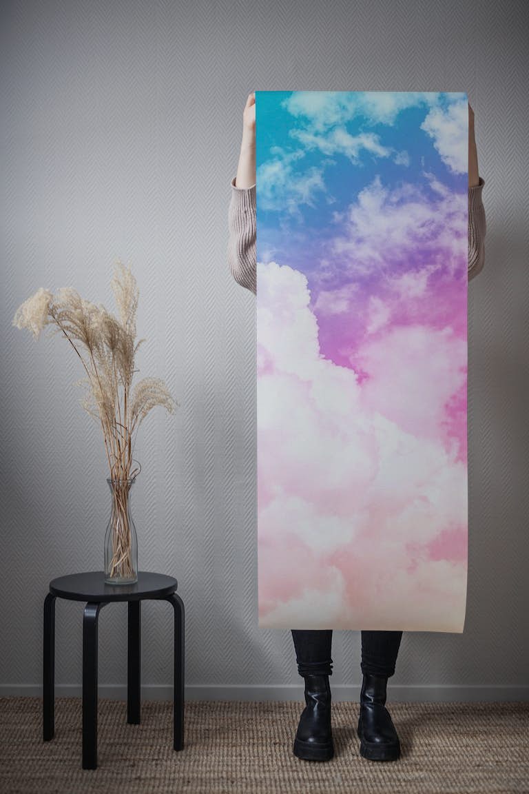 Pastel clouds VIII wallpaper roll