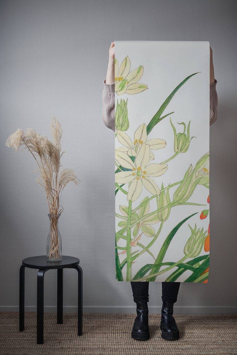 Scandinavian Vintage Floral tapetit roll