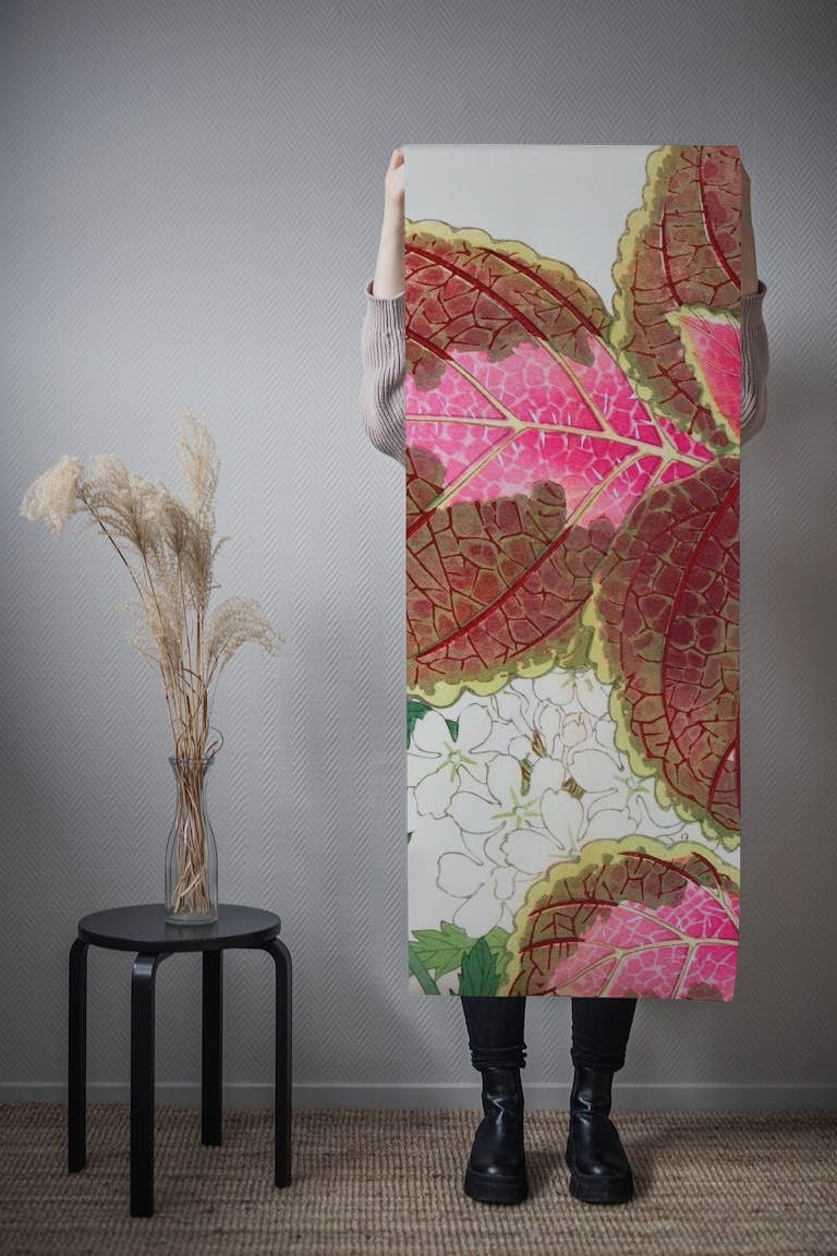Pastel Asian Garden wallpaper roll