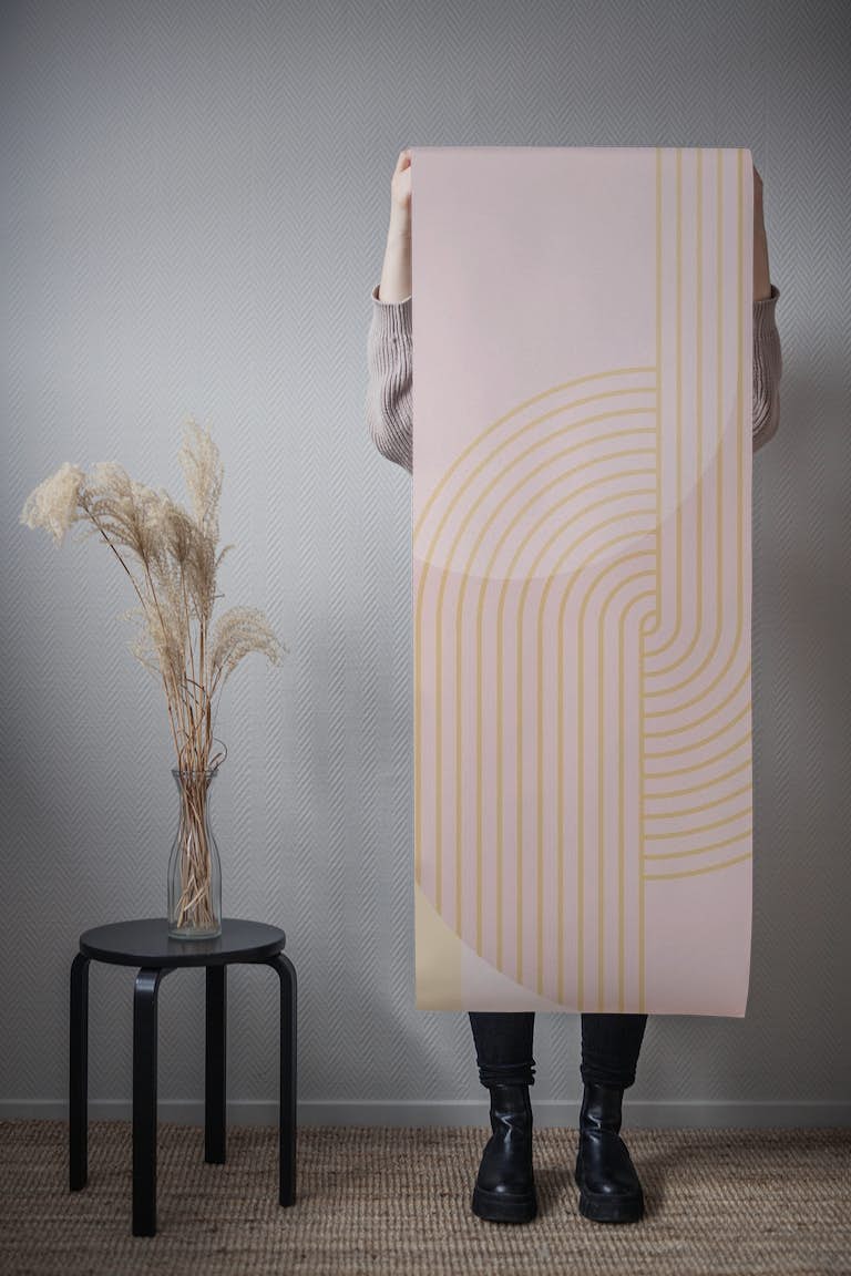 Abstract Arches Pastel Tones tapeta roll